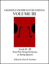 Graded Ensembles For Strings - Volume III Orchestra sheet music cover